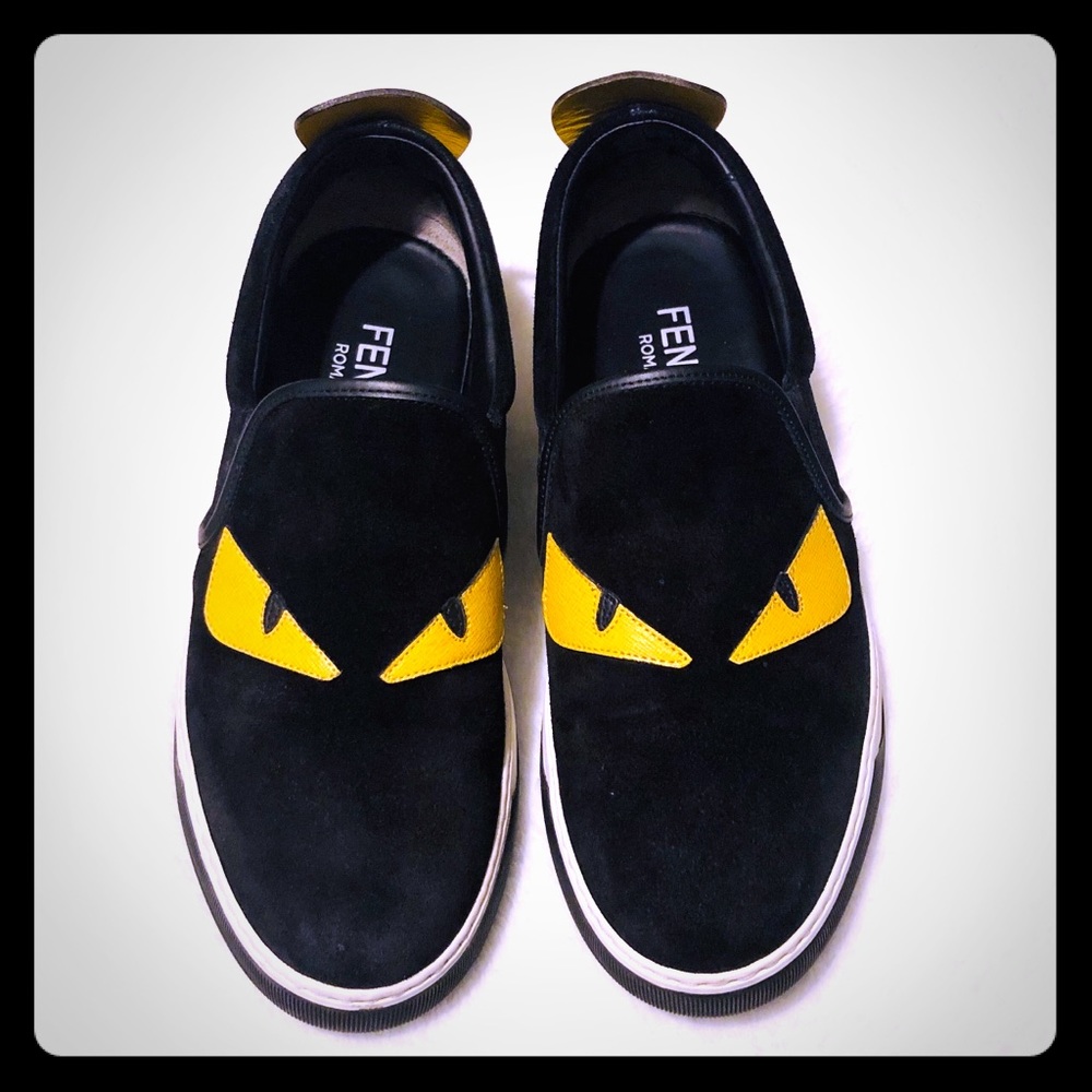 Fendi Monster Eyes Slip On Sneakers US10/10.5